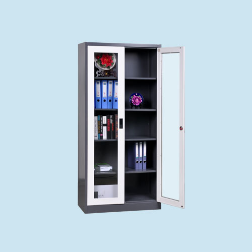 swing glass door cabinet