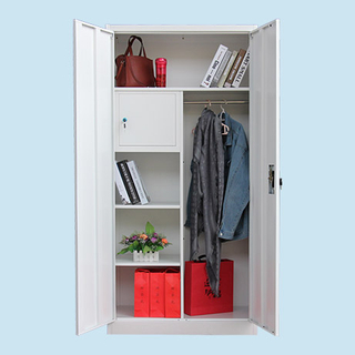 2 door metal wardrobe