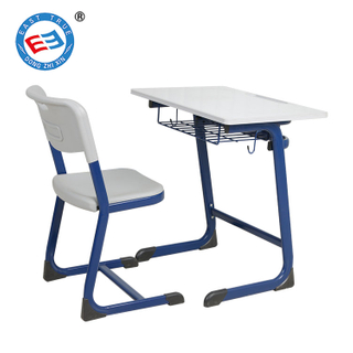 hot sale student desk and chair single seat
