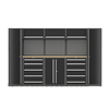 High Quality Tool Cabinet Workbench Combined Metal Tool Cabinet with Drawers for Garage and Workshop