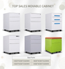 Mobile Pedestal Moveable Cabinet Modern Home Storage Drawer Filing Cabinet