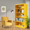 Portable metal and steel bookcase living room furniture doorless bookcase