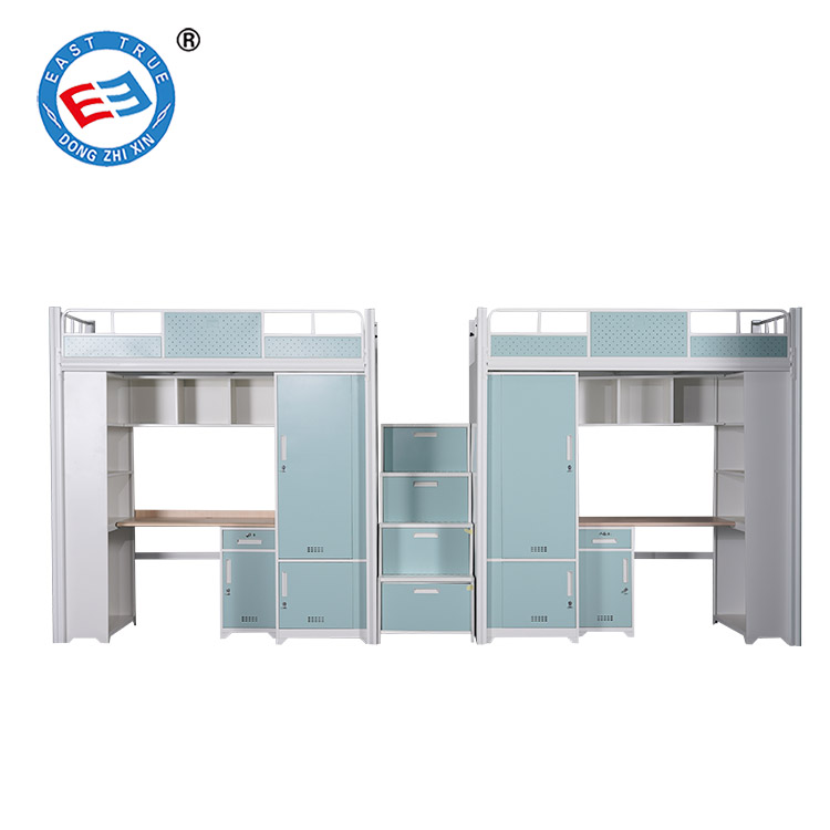 Dormitory equipment steel bed for two person