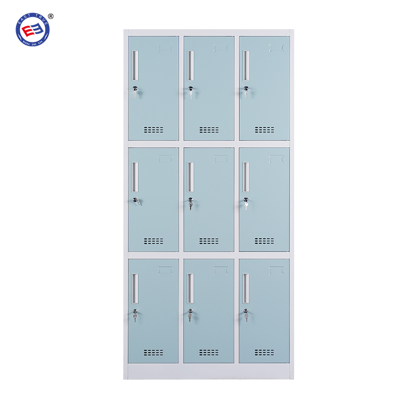 Steel 9 door locker cabinet