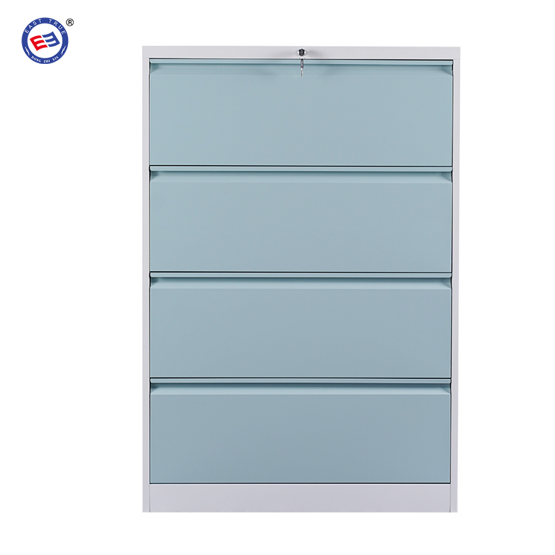 Steel lateral 4 drawer filing cabinet 